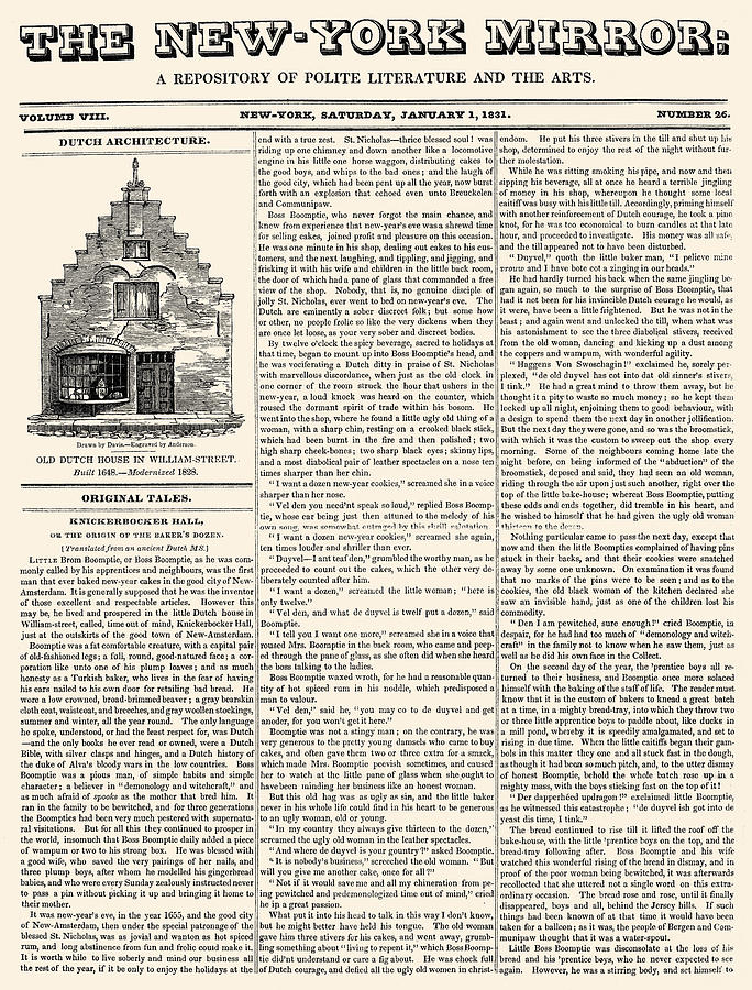 New York Mirror, 1831 Photograph by Granger