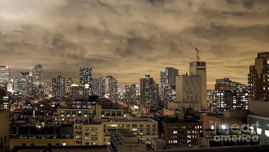 New York Moody Evening Photograph by Luther Fine Art