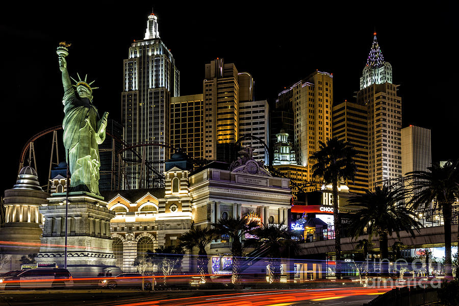 Paris Photograph - New York New York Las Vegas by Peter Dang