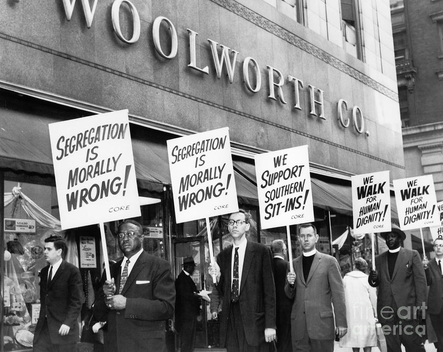 New York: Picket Line, 1960 Photograph by Granger