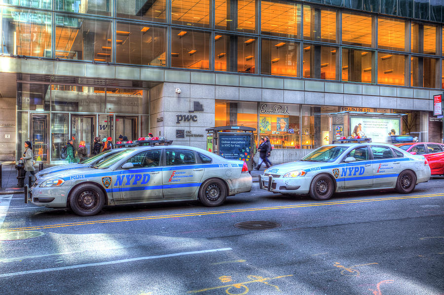 New York Police Department Cars Photograph by David Pyatt