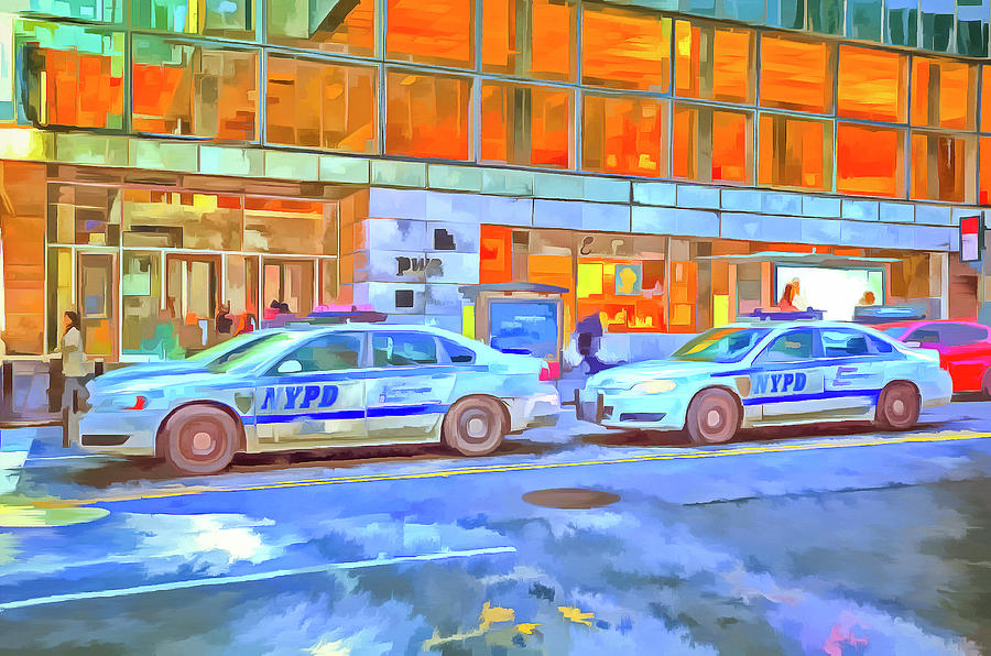 New York police Department Pop Art Photograph by David Pyatt