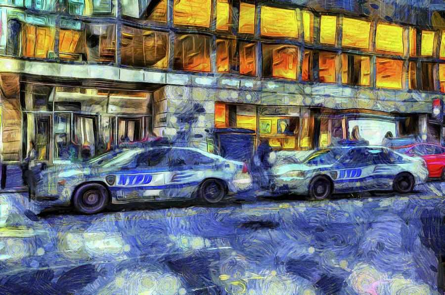 New York Police Department Van Gogh Photograph by David Pyatt