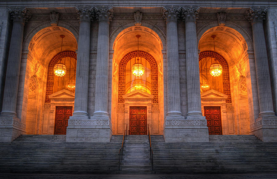 New York City Photograph - New York Public Library by Kenneth Laurence  Neal