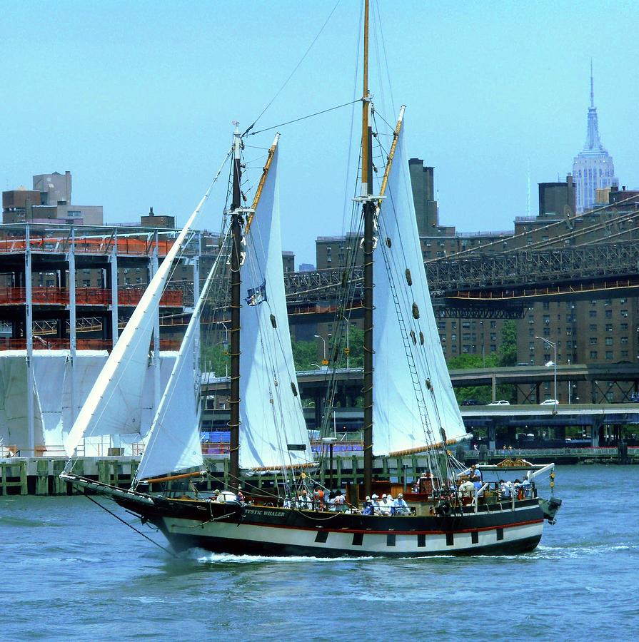 New York Sail Boat 4 Photograph by Ron Kandt