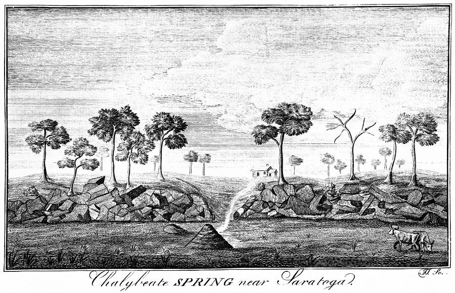 New York, Saratoga, 1787 Drawing by James Trenchard