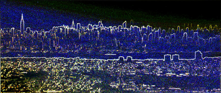 Abstract Photograph - New York skyline abstract by Robert Ponzoni