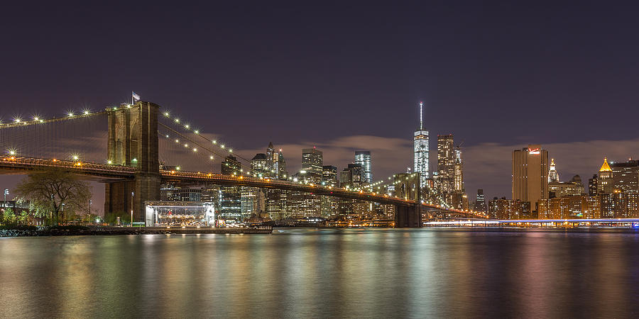 New York Skyline - Brooklyn Bridge - 5 Photograph by Christian Tuk ...