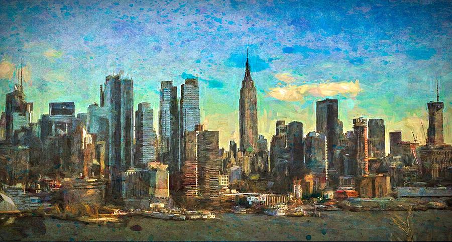 New York Skyline by Jacqueline Sleter New York Skyline by Jacqueline Sleter