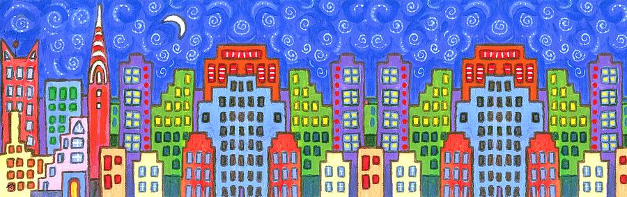 New York Skyline Digital Art by Linda Mears - Fine Art America