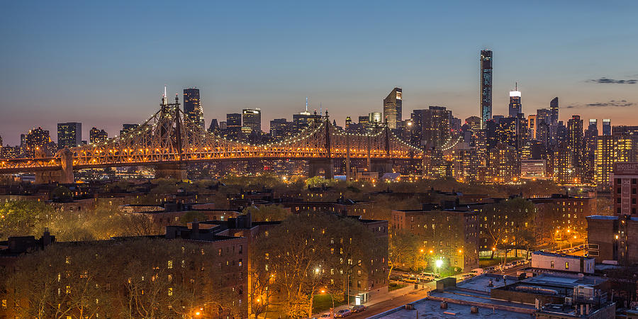New York Skyline - Queensboro Bridge Photograph by Christian Tuk - Pixels