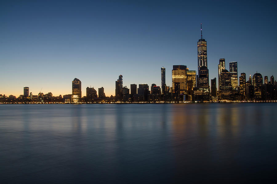 New York Skyline Seascape Photograph by Bill Cannon | Fine Art America