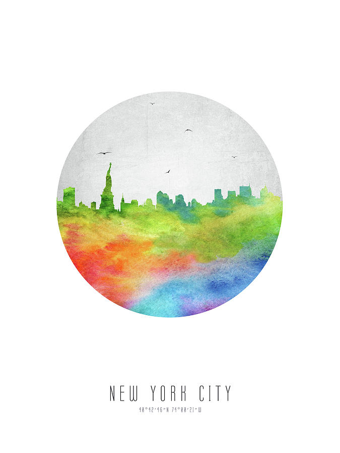 New York Skyline Usnyny20 Digital Art
