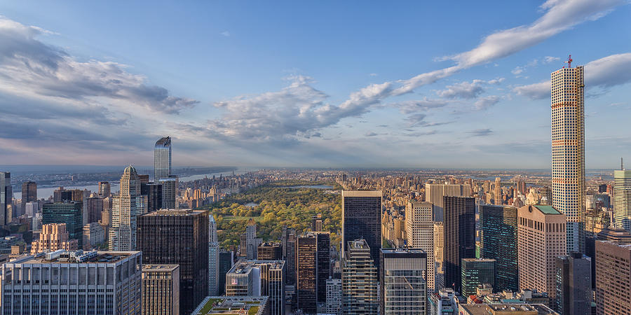 New York City Photograph - New York Skyline - View on Central Park by Christian Tuk