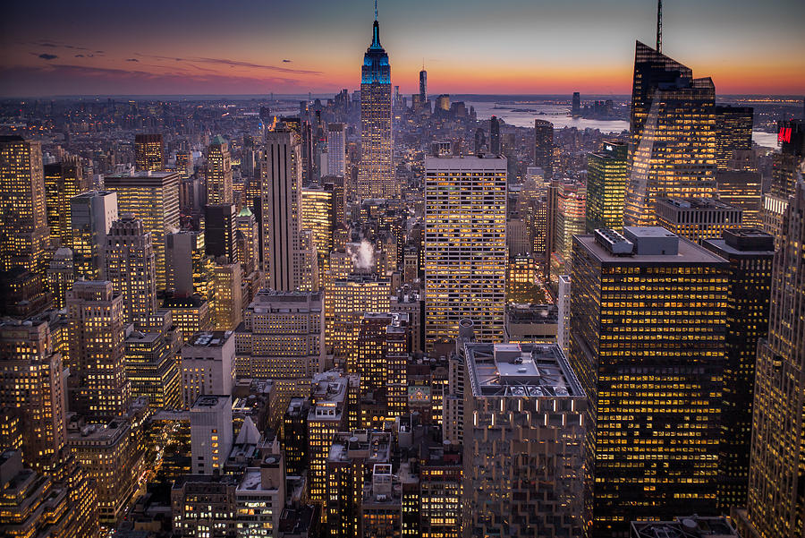 New York Skyscraper View Photograph By Georgios Kalaydjian - Fine Art 