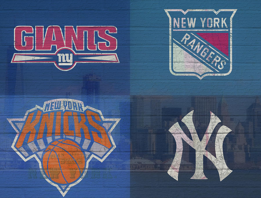 New York Sports Teams Mixed Media by Dan Sproul