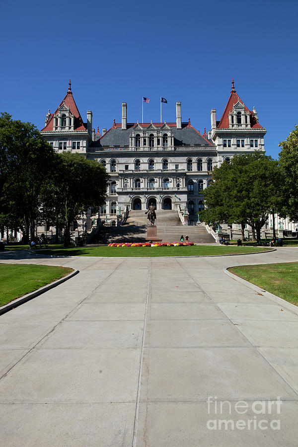 New York State Capitol in Albany, New York on a beautiful sunny day Photograph by Anthony Totah