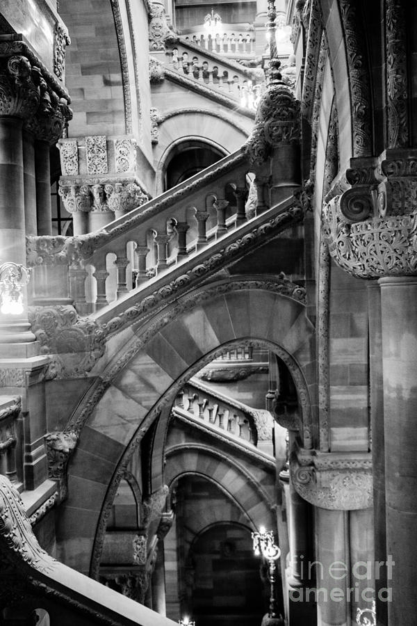 New York State House Staircase Photograph by Thomas Marchessault