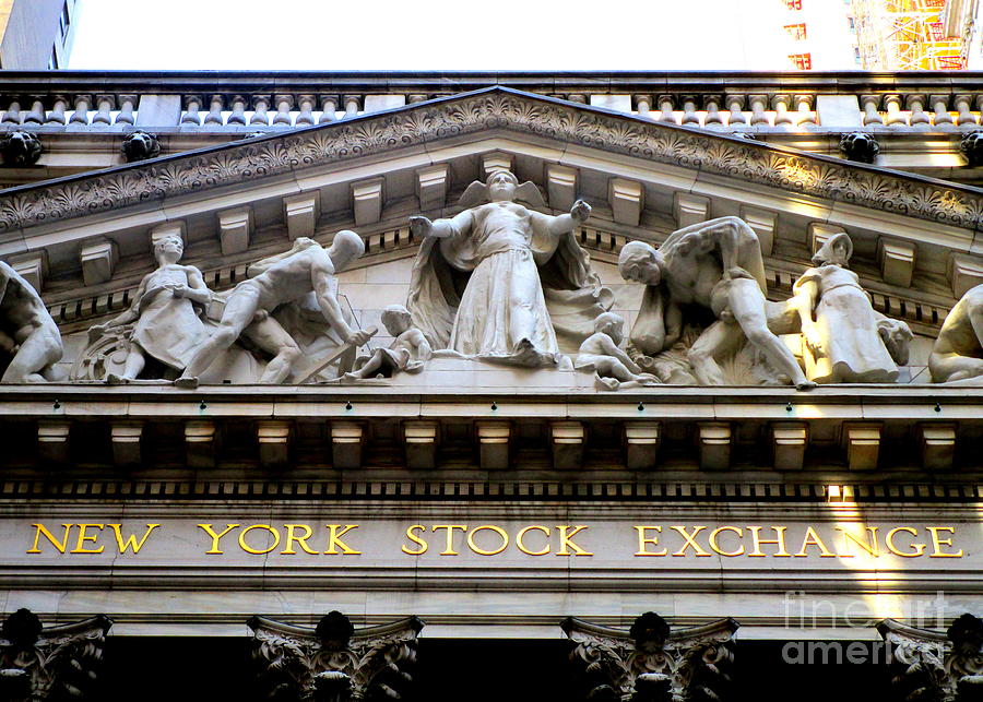 New York City Photograph - New York Stock Exchange 2 by Randall Weidner