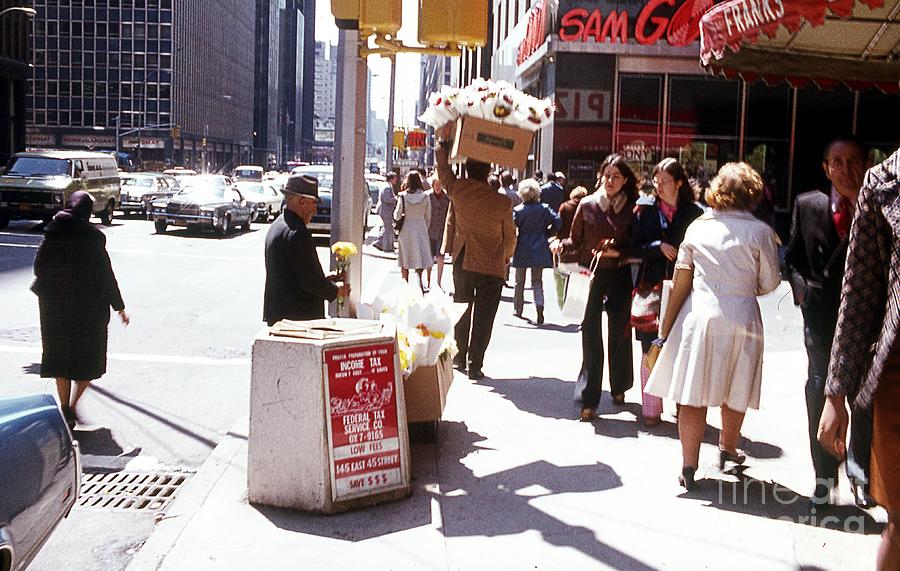 New York street corner circa 1967 Photograph by Bob Bennett | Fine Art ...