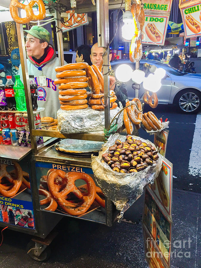 New York Street Vendor Photograph by Thomas Marchessault