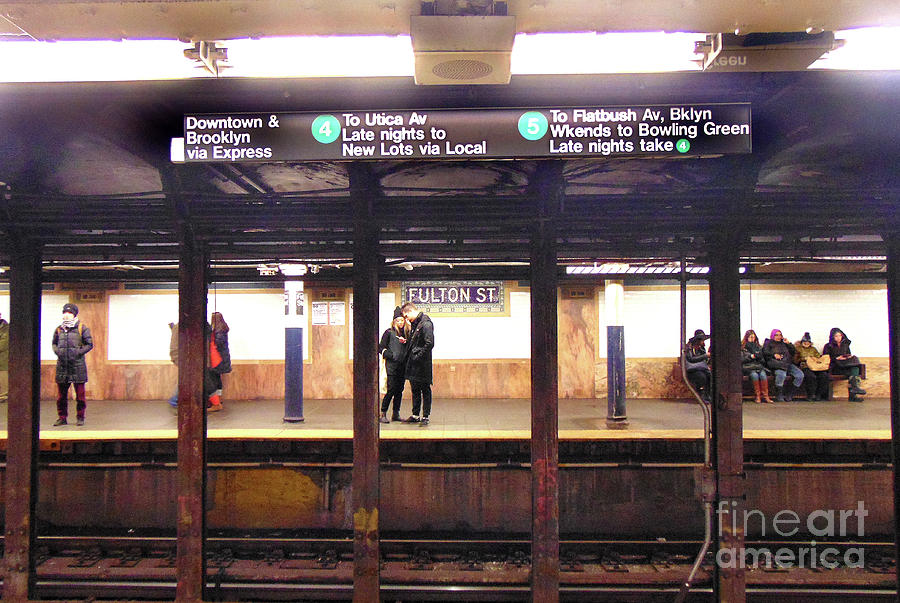 New York Subway Digital Art by Darcy Dietrich
