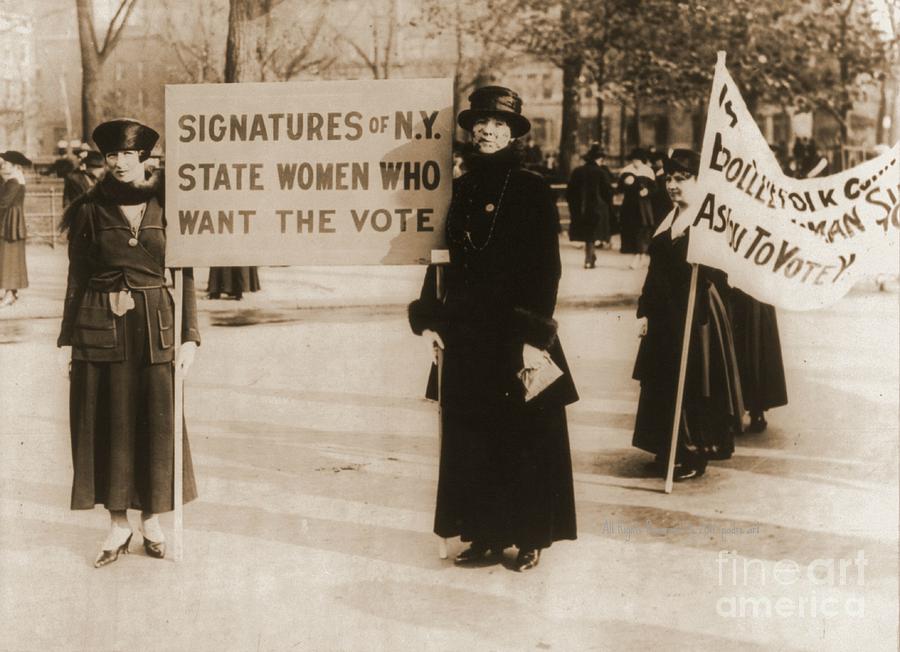 New York Suffragettes Photograph by Padre Art