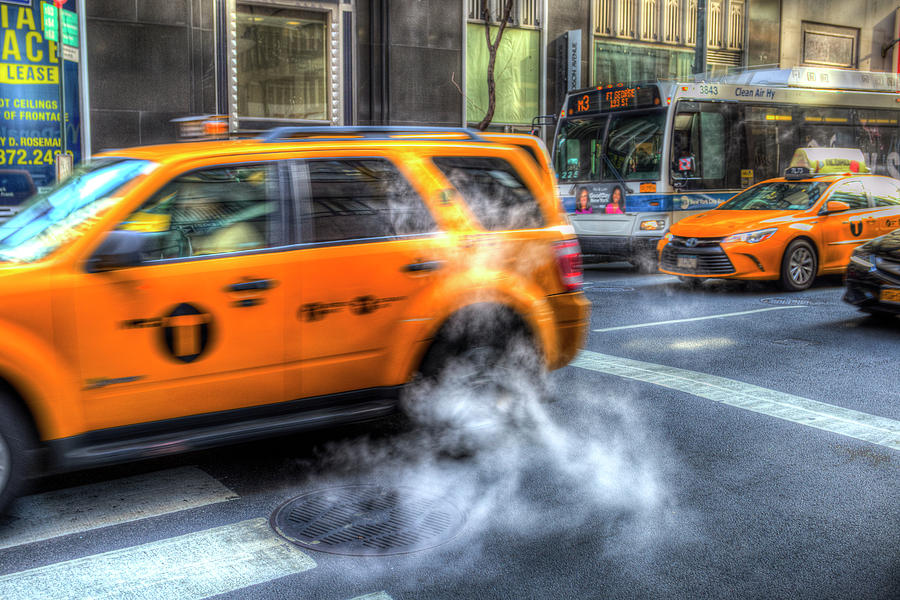 New York Taxis  Photograph by David Pyatt