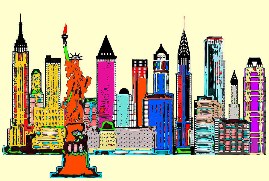 New York - The Big City Digital Art by Rafael Salazar