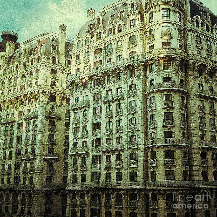 New York Upper West Side Apartment Building Digital Art by Amy Cicconi