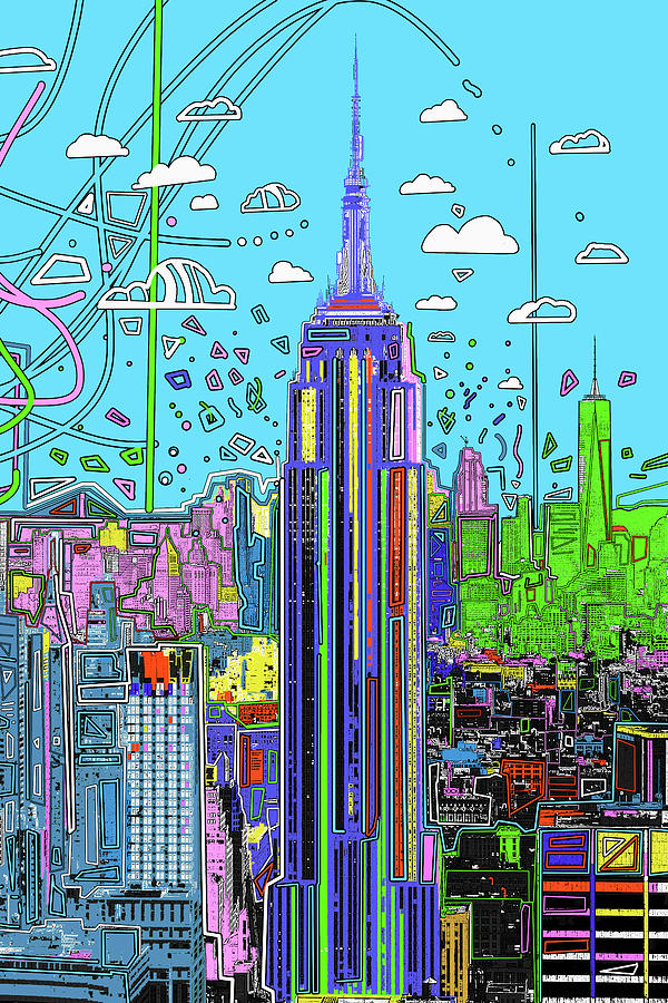 New York Urban Colors Digital Art by Bekim M