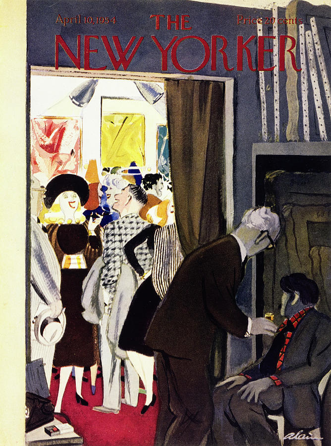 New Yorker April 10 1954 Painting by Daniel Brustlein