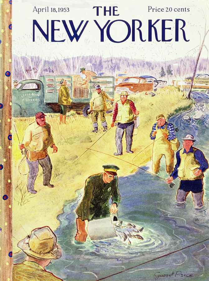 New Yorker April 18 1953 Painting by Garrett Price New Yorker April 18 1953 Painting by Garrett Price