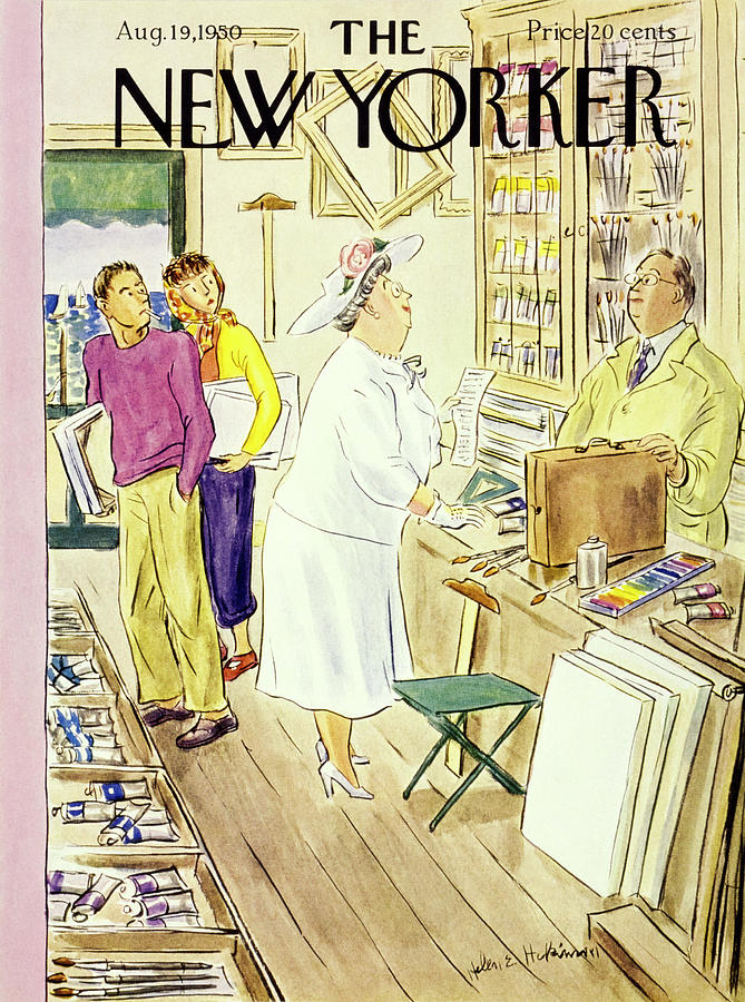 New Yorker August 19 1950 Painting by Helene E Hokinson
