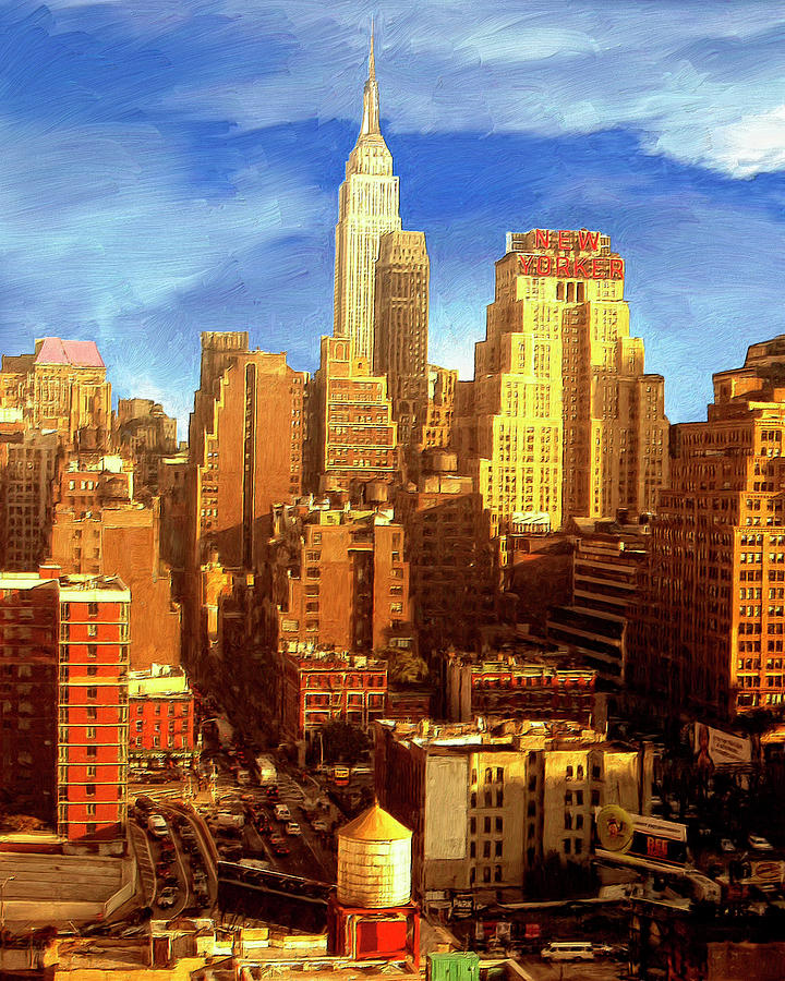 Skyline Painting - New Yorker by Dominic Piperata