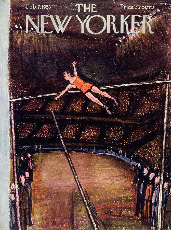 Sports Painting - New Yorker February 7 1953 by Abe Birnbaum