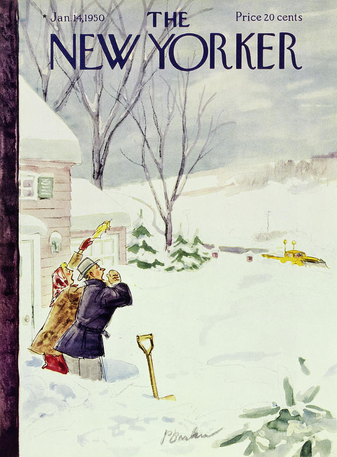 New Yorker January 14, 1950 Painting by Perry Barlow