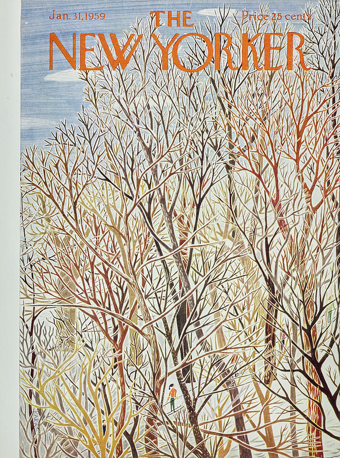 New Yorker January 31 1959 Painting by Ilonka Karasz