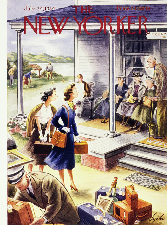 New Yorker July 24 1954 Painting by Constantin Alajalov