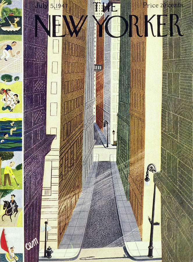 New Yorker July 5th, 1947 Painting by Charles E Martin