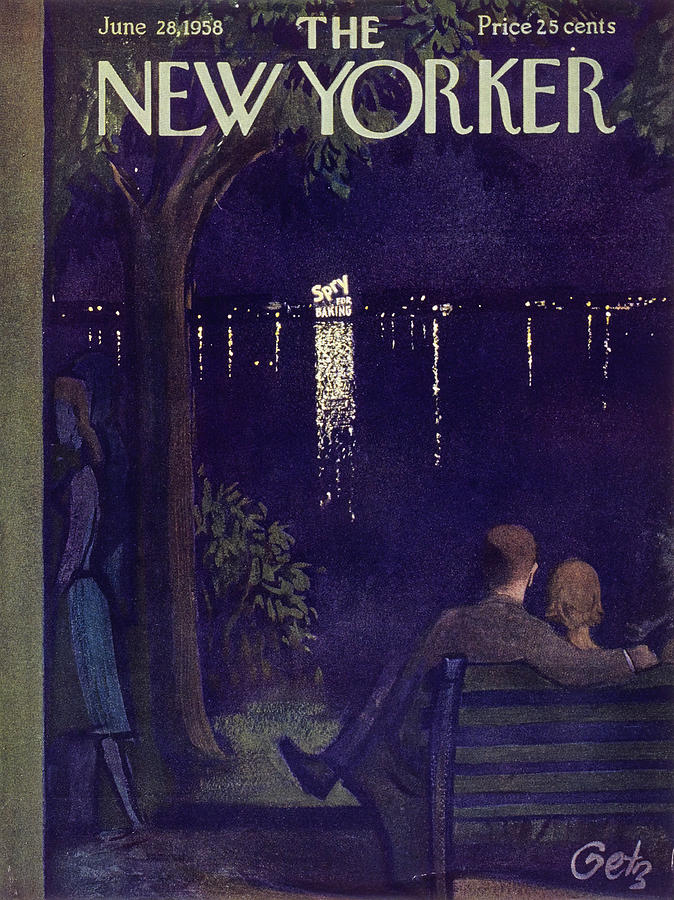 New Yorker June 28 1958 Painting by Arthur Getz New Yorker June 28 1958 Painting by Arthur Getz