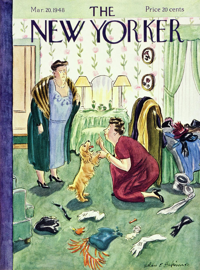 New Yorker March 20, 1948 Painting by Helene E Hokinson