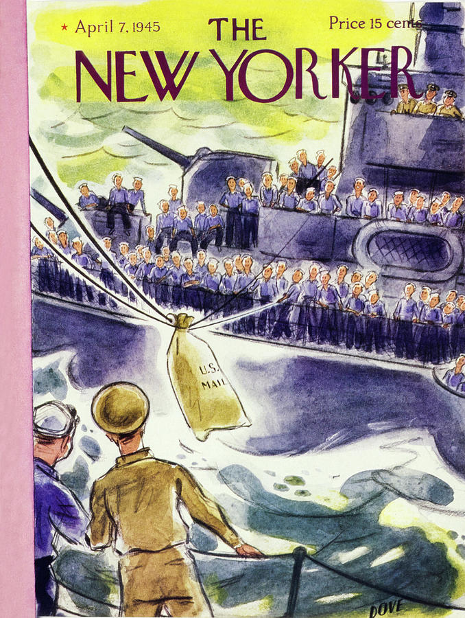 New Yorker April 7 1945 Painting by Leonard Dove