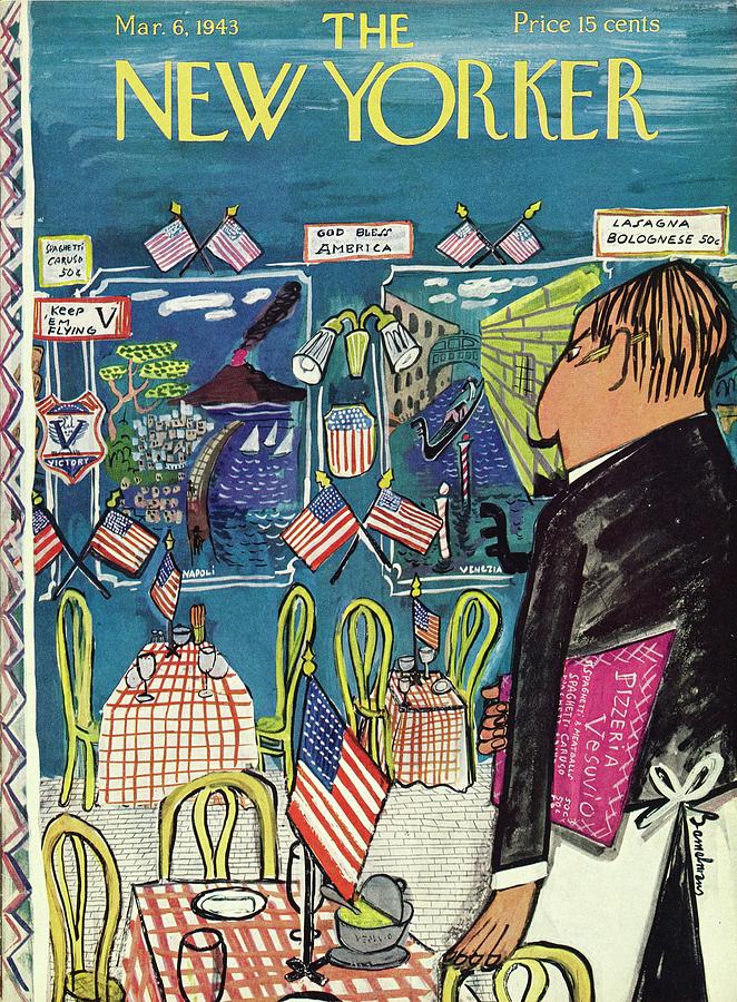 New Yorker March 6 1943 Painting by Ludwig Bemelmans
