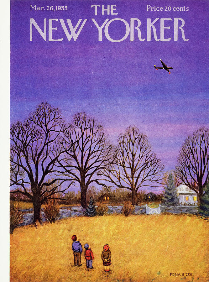 New Yorker March 26, 1955 Painting by Edna Eicke