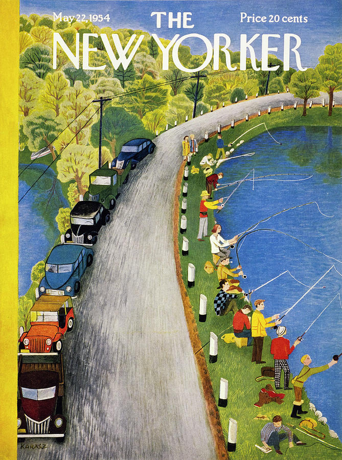 New Yorker May 22 1954 Painting by Ilonka Karasz