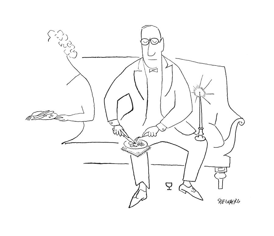 New Yorker November 11th, 1950 Drawing by Saul Steinberg
