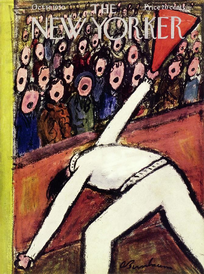 Sports Painting - New Yorker October 14 1950 by Abe Birnbaum