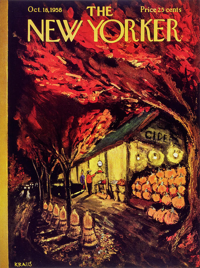 New Yorker October 18 1958 Painting by Robert Kraus