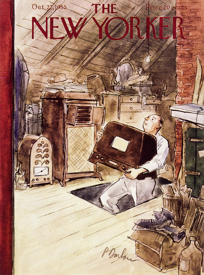 New Yorker October 22 1955 Painting by Perry Barlow New Yorker October 22 1955 Painting by Perry Barlow
